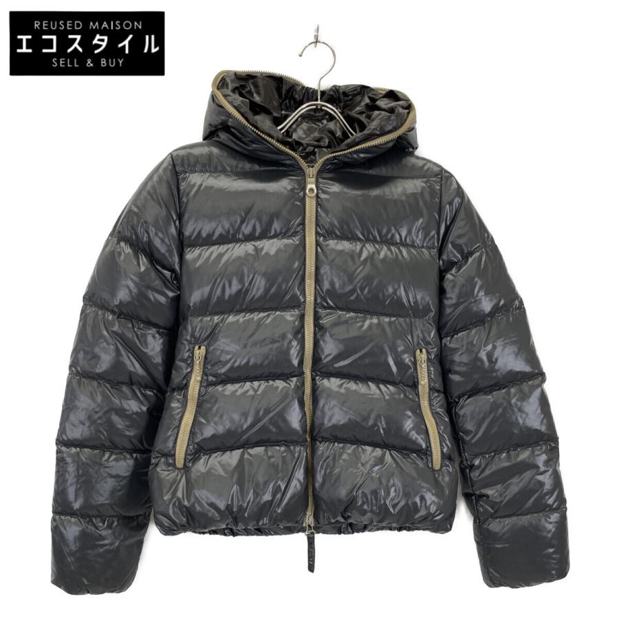 DUVETICA（デュベティカ） ブラック Thia フルジップフーデッドダウン