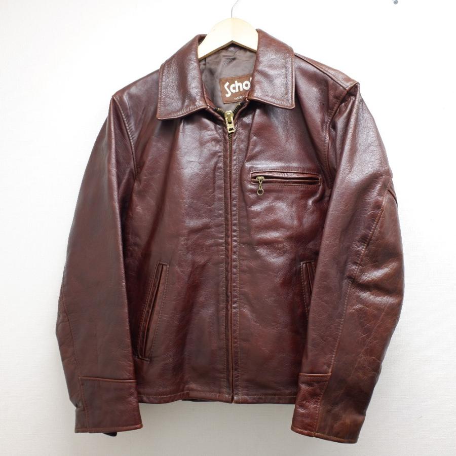 Schott N.Y.C（ショット） SCHOTT 659 襟付 レザーシングルライダース