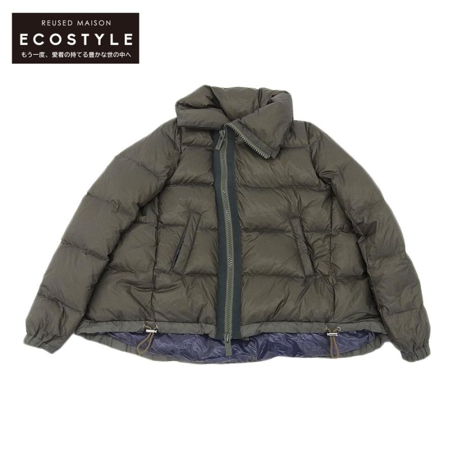 sacai（サカイ） ショートダウンジャケット 1 カーキ レディース