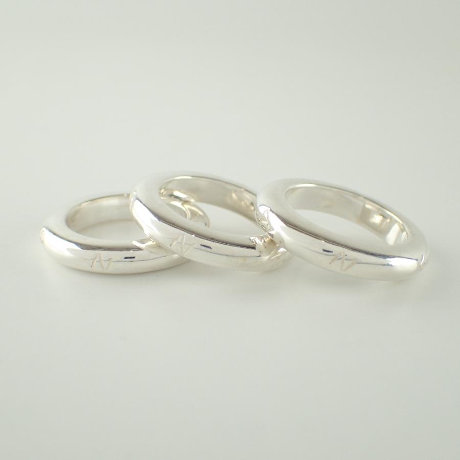 CHANEL（シャネル） 新品磨き 925 CHANELロゴ 3連 リング・指輪