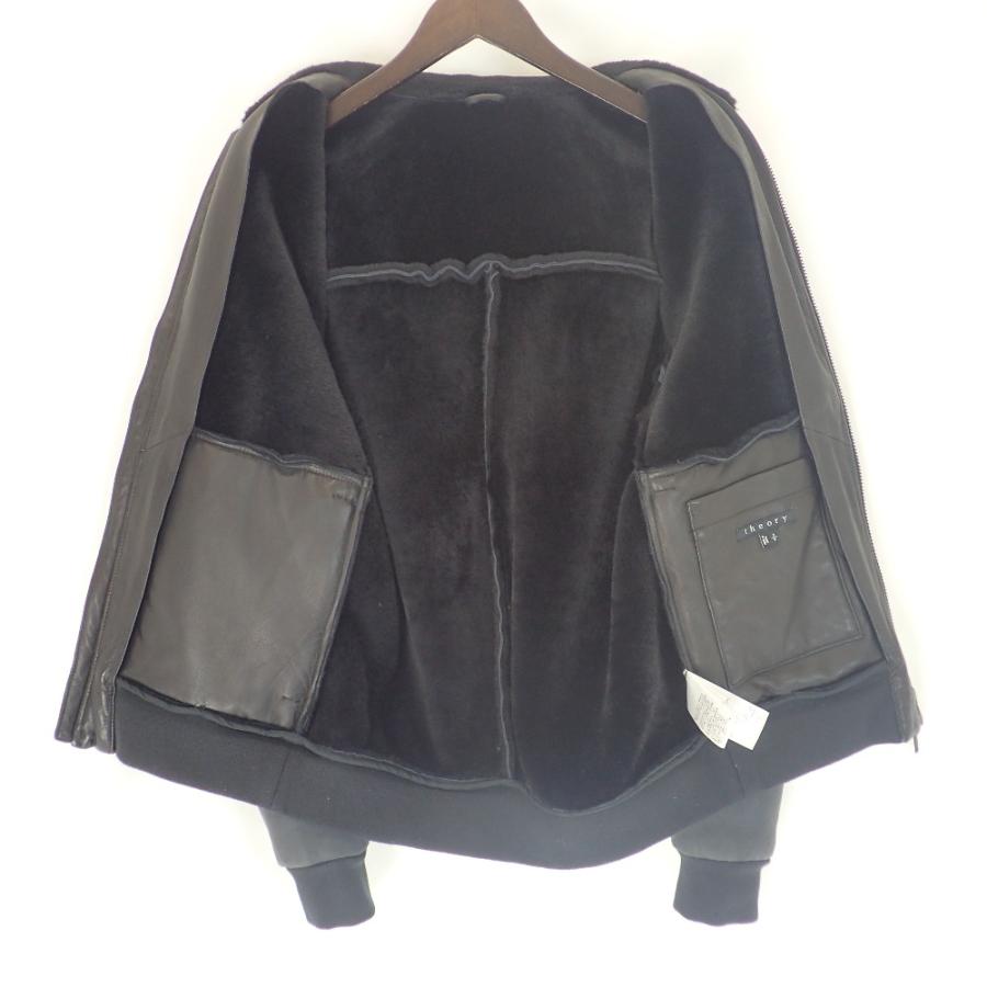 theory（セオリー） ムートン ジャケット S ダークグレー メンズ