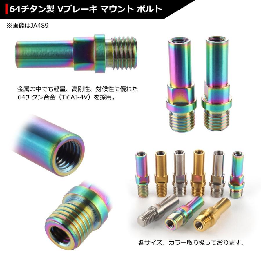 TECHーMASTER（テックマスター） Vブレーキ台座 ボルト 64チタン製 M10