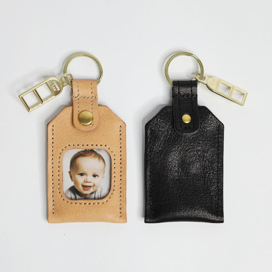 GRIMM LAB グリムラボ 御守り フォト キーホルダー 日本製 レザー 革