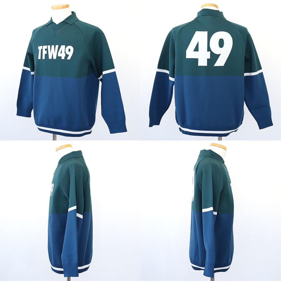 TFW49 TFW49 KNIT POLO ニット ポロシャツ 長袖 メンズ ゴルフ ゴルフ