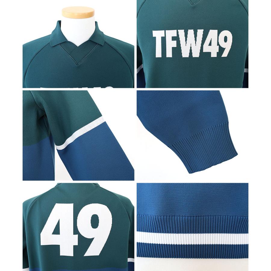 TFW49 TFW49 KNIT POLO ニット ポロシャツ 長袖 メンズ ゴルフ ゴルフ