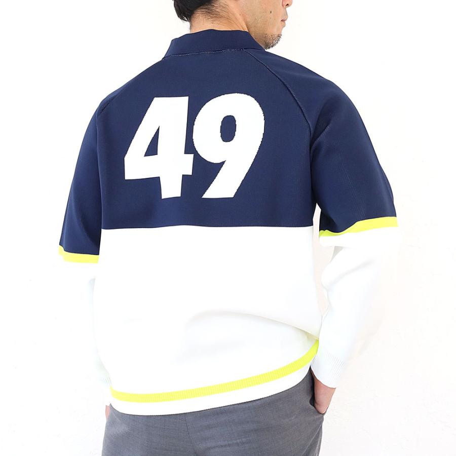 TFW49 TFW49 KNIT POLO ニット ポロシャツ 長袖 メンズ ゴルフ ゴルフ