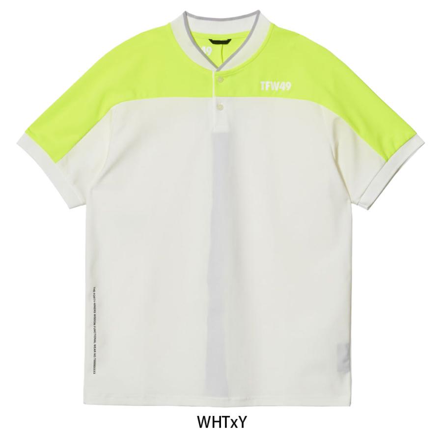 V12（ヴィ・トゥエルヴ） TFW49 SIDE MESH COLLARLESS POLO ポロシャツ