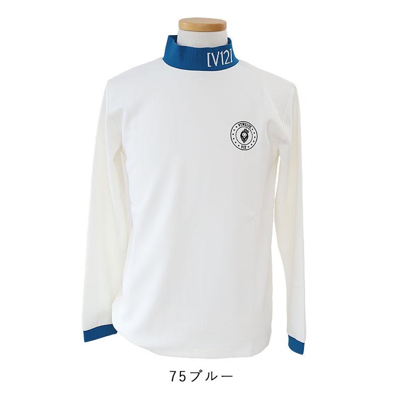 V12（ヴィ・トゥエルヴ） ヴィトゥエルブ TIP COLOR MOCK ゴルフ 長袖