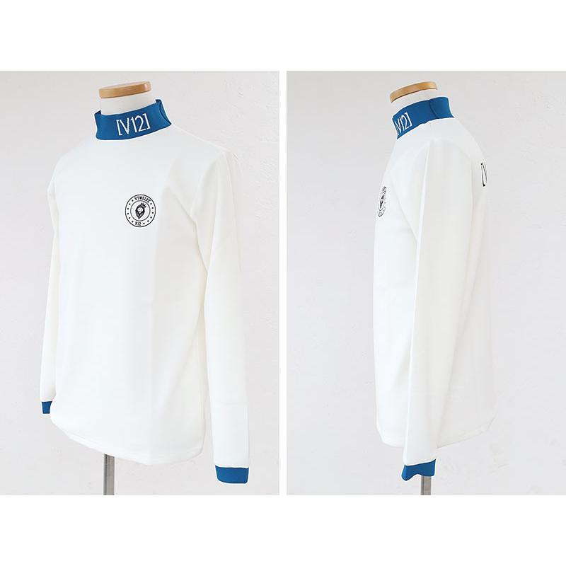 V12（ヴィ・トゥエルヴ） ヴィトゥエルブ TIP COLOR MOCK ゴルフ 長袖