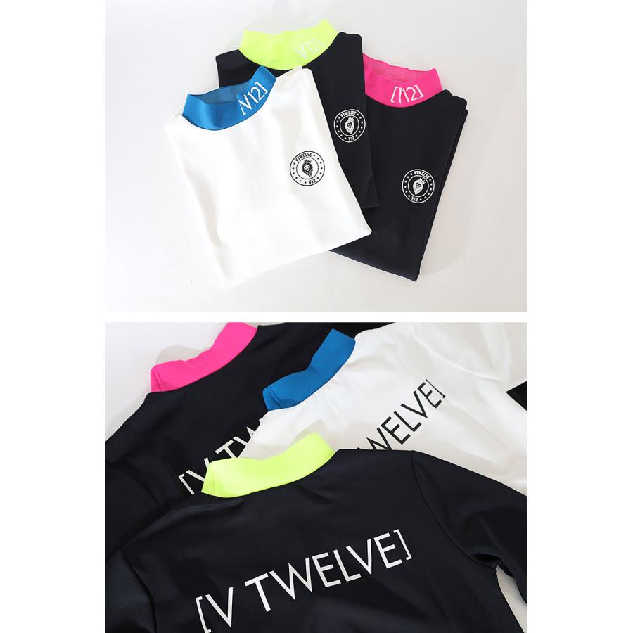 V12（ヴィ・トゥエルヴ） ヴィトゥエルブ TIP COLOR MOCK ゴルフ 長袖