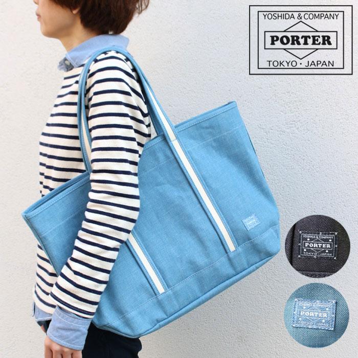PORTER ポーター ポーターガール ボーイフレンドトート デニム トート