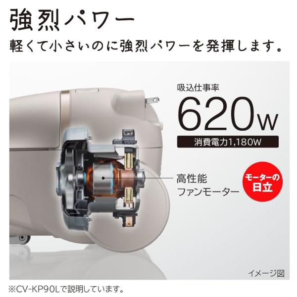 かるパック CV-KP90L(N) 日立(HITACHI) 掃除機 紙パック式クリーナー