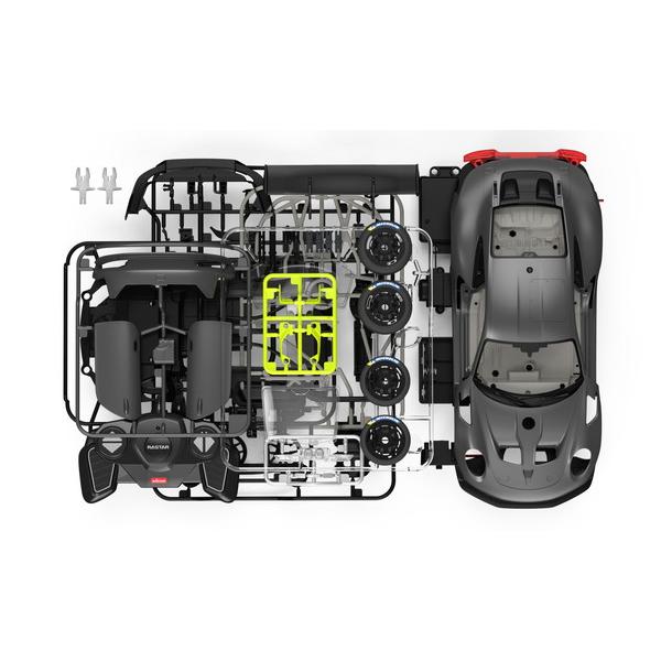 童友社 1/18 プラモデルキットR/C ポルシェ 911 GT2 RS クラブスポーツ