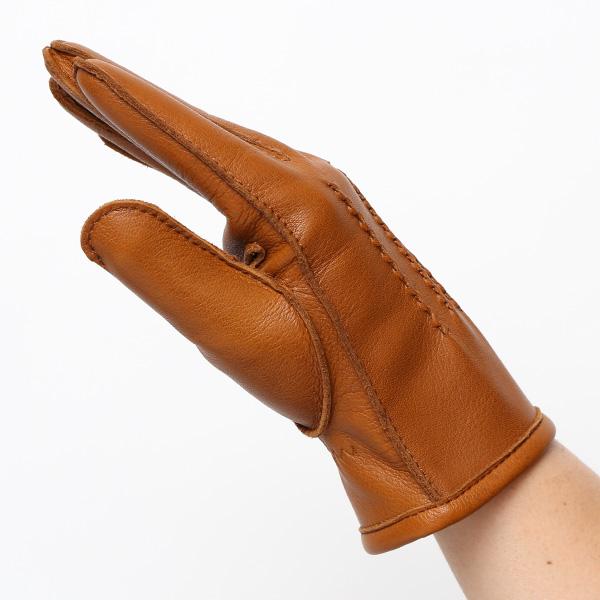 KURODA（クロダ） 鹿革 日本製 メンズ 革手袋 カシミヤ100％裏地 防寒