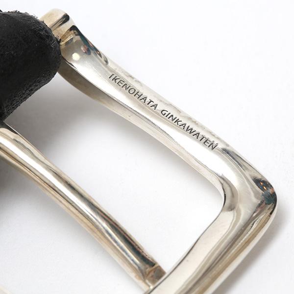 池之端銀革店 ベルト メンズ ブランド 本革 銀製バックル シルバー925