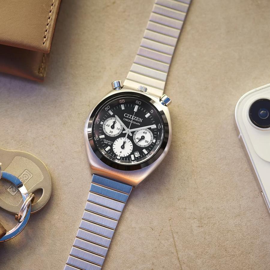 RECORD LABEL シチズン ツノクロノ CITIZEN TSUNO CHRONO AN3660-81E