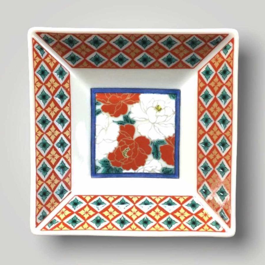 九谷焼 3号角皿 時代画風 角皿 豆皿 5枚セット おしゃれ 食器