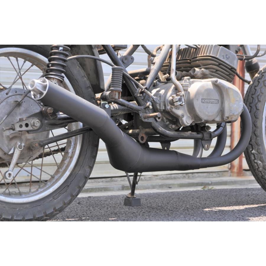 ORM製 カワサキ KH400 集合チャンバー 膨張室ワイドタイプ 刻印 自社