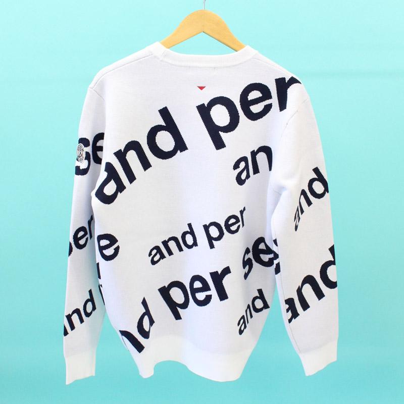 and per se（アンパスィ） ゴルフウェア メンズ ニットセーター