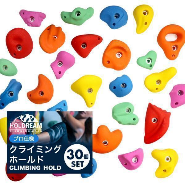 HOLDREAM クライミング ホールド 30個 ミックスカラー プロ仕様