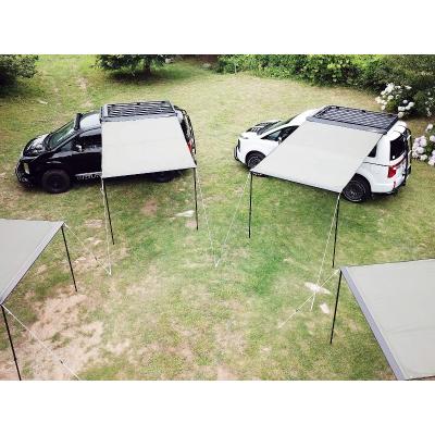 新型デリカ D:5 BUSTERS専用カーサイドタープ EX 取付ステーセット付