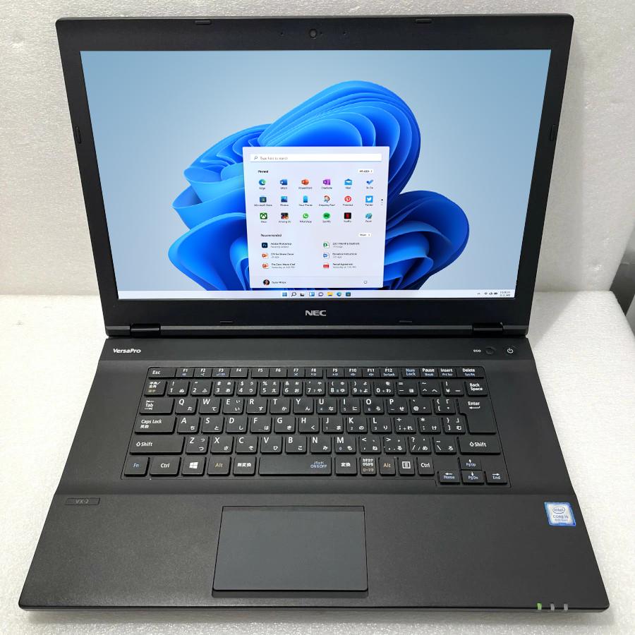 NEC 15型ワイド 液晶 NEC VersaPro VKT16X-2 Core i5-8250U 1.6GHz/4GB