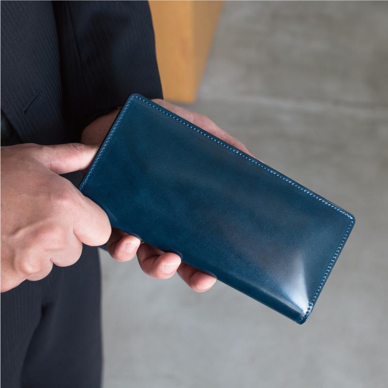 コードバン 長財布 日本製 メンズ 革 本革 小銭入れ カード収納