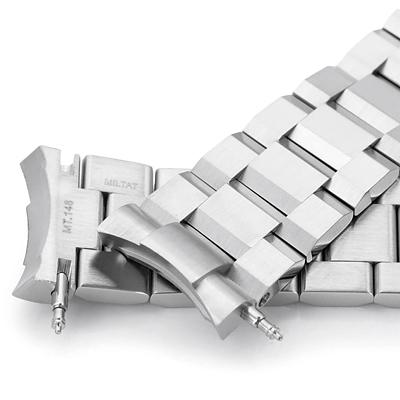 20mm メタル時計バンド ステンレススチール ヘクサッド3 ブレスレット