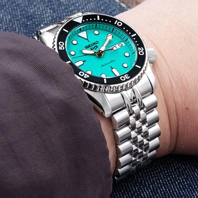 20mm メタル時計バンド ステンレス ジュビリー ブレスレット Vクラスプ