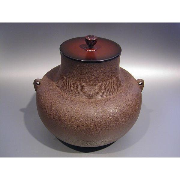 茶道具 風炉釜 車軸釜 富貴ノ図、手塚 圭成作 : 佐藤大観堂 - 通販