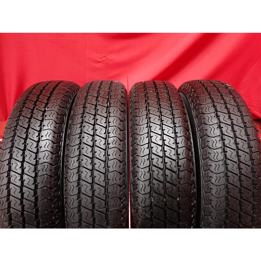 中古タイヤ 145/80R12 80/78N 4本セット ヨコハマ スーパー バン Y356