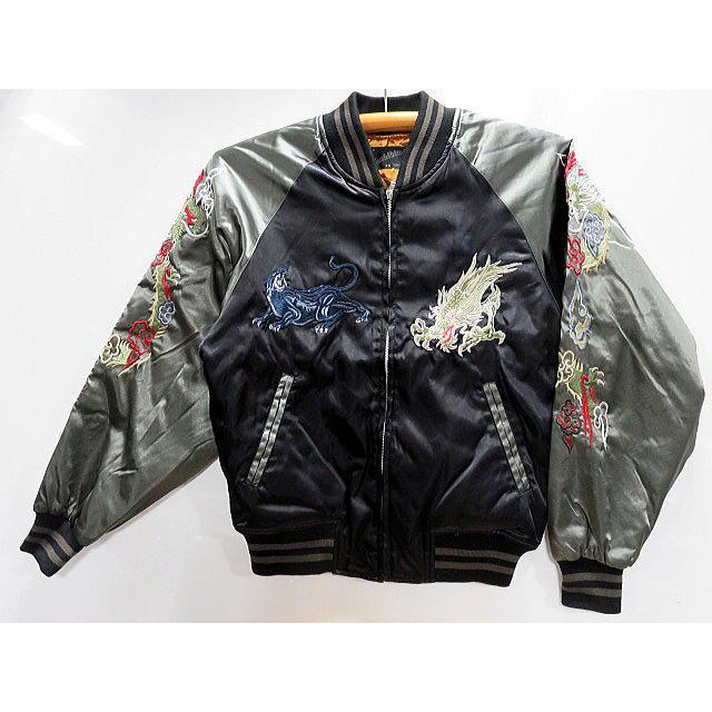 スカジャン 龍と黒豹刺繍 : takafuku1915 - 通販 - Yahoo!ショッピング