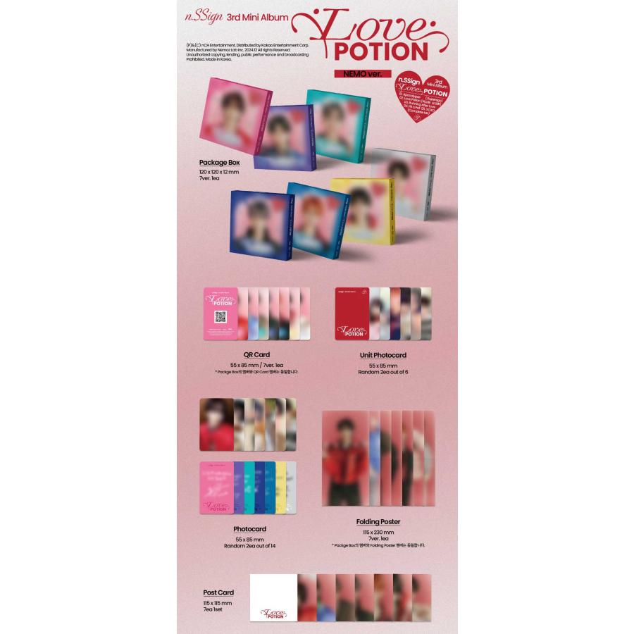 25/1/3 韓国発売】 n.SSign エヌサイン 3RD MINI ALBUM Love Potion