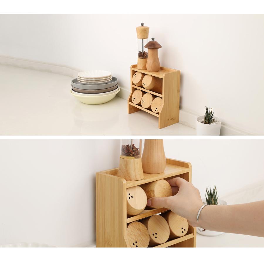 調味料収納ラック スパイスラック レビュー特典 キッチン収納 スリム 2