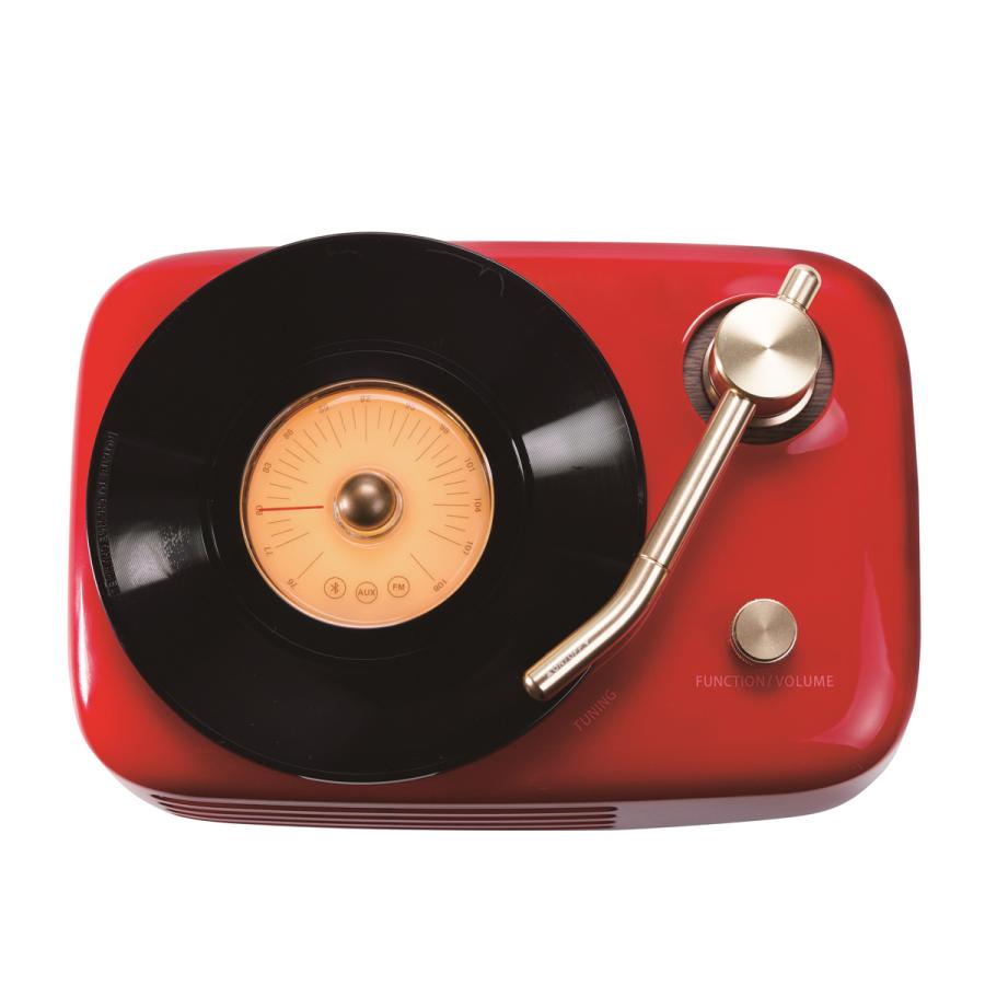 アイワ FMラジオ付Bluetoothスピーカー aiwa SB-LFS30 レコード型