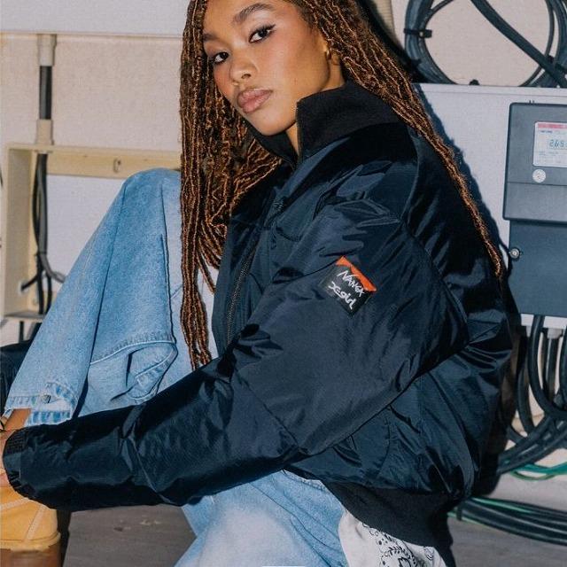 X-girl（エックスガール） × NANGA PUFFER JACKET レディース アウター