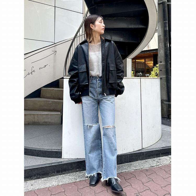 Ungrid（アングリッド） フェイクレザーブルゾン アウター レザー