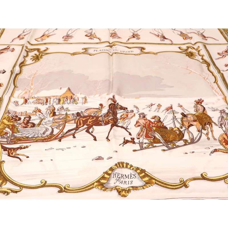 HERMES（エルメス） スカーフ カレ90 氷上の喜び シルク100