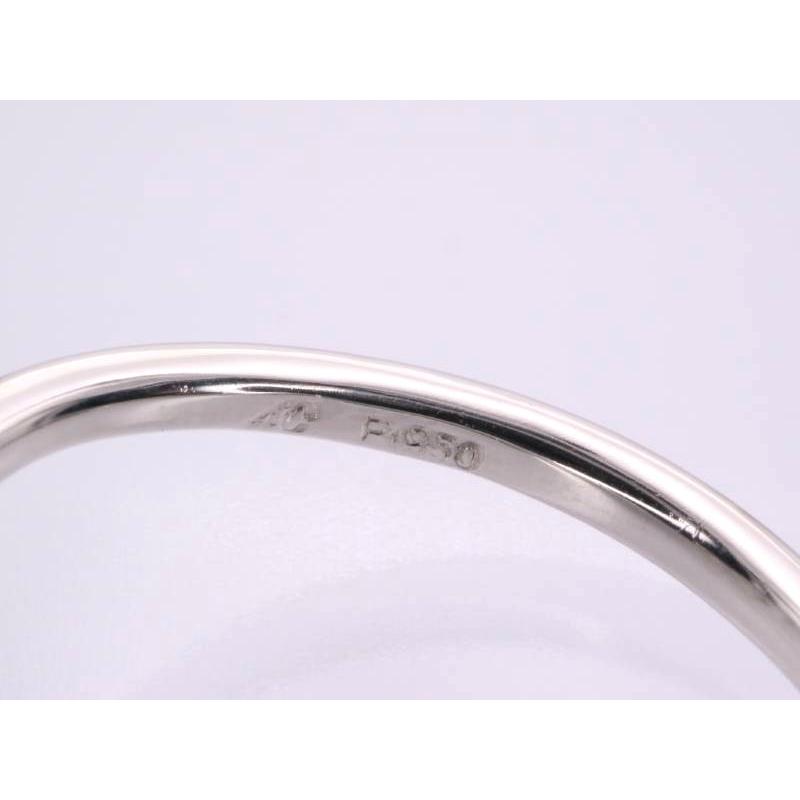 4℃（ヨンドシー） リング 6号 ダイヤ2P デザイン pt950 プラチナ