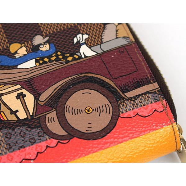 ジッピー・ウォレット ルイヴィトン ジッピーウォレット 長財布 ダミエ