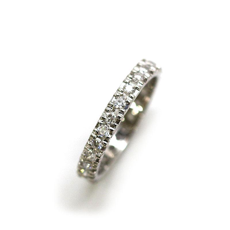 Pt900 フルエタニティリング 9号 ダイヤモンド 0.55ct 約2.7g プラチナ
