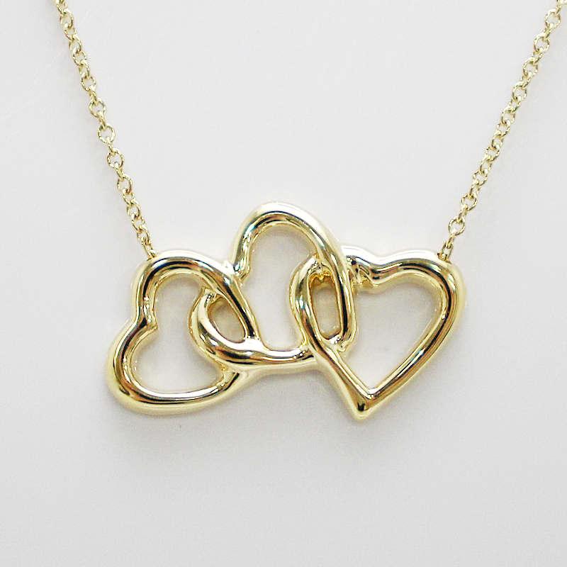 TIFFANY&Co.（ティファニー） トリプルハートネックレス 3連 K18YG 18