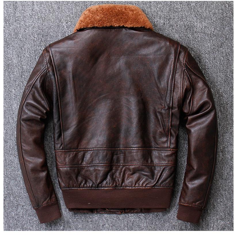 ジャンパー 本革ジャケット ワッペン フライトジャケット 牛革 ウール