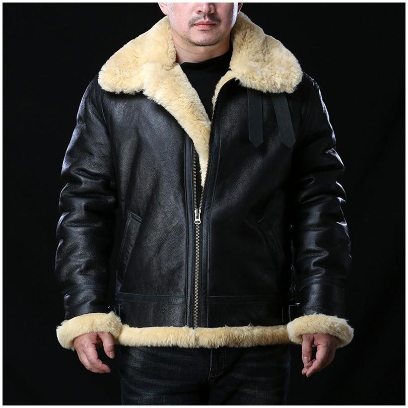 B-3ムートンジャケット ムートコート B3 フライトジャケット 革ジャン