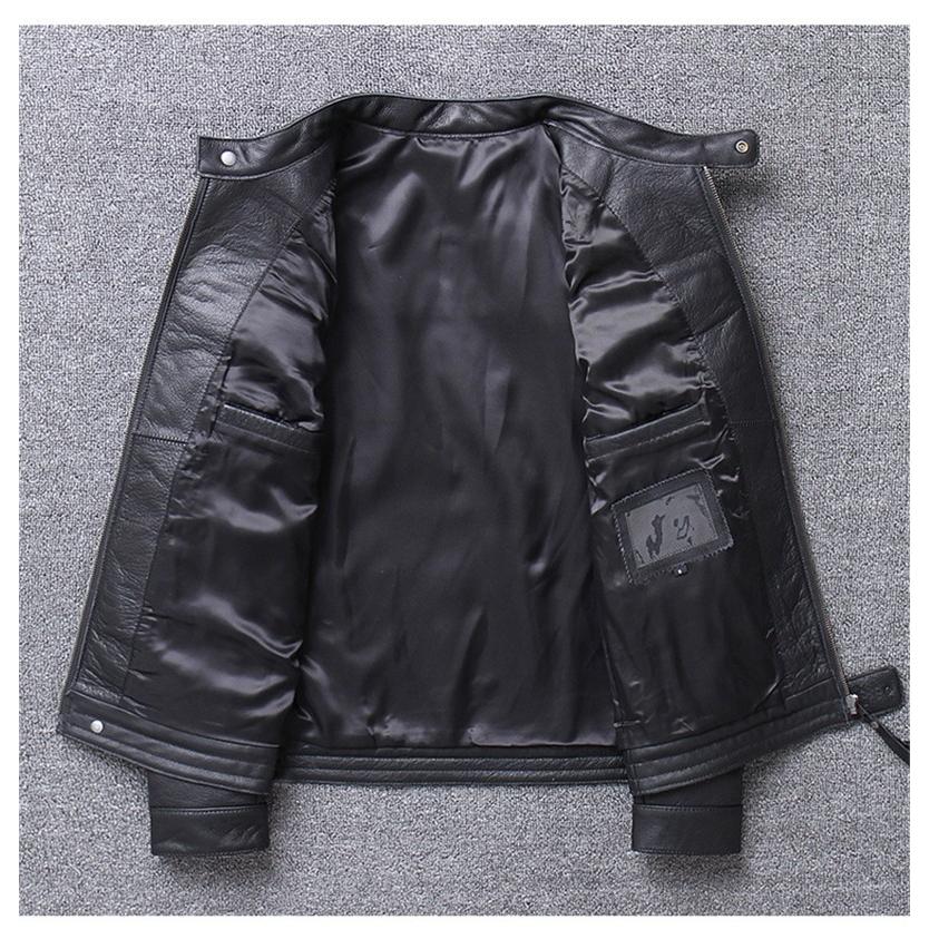 本革ジャケット ライダースジャケット 本革 立ち襟 牛革 ヴィンテージ