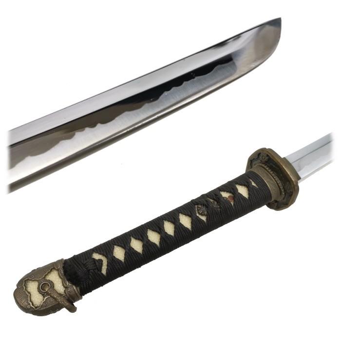 ☆尾形刀剣 軍刀 大日本帝国 陸軍 大刀 黒柄 軍緑木鞘 GN-1 (模造刀