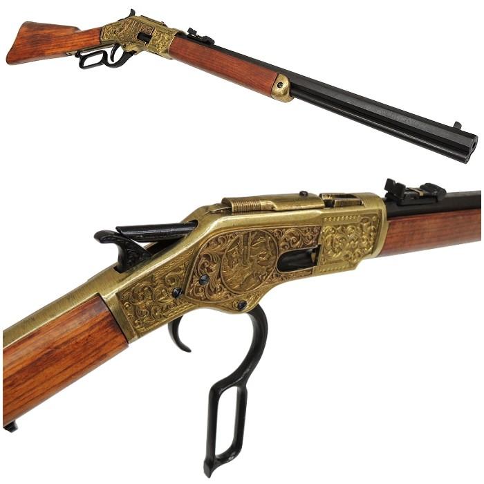 ☆DENIX M1873 ウィンチェスターカービン 彫刻入り アメリカ ゴールド