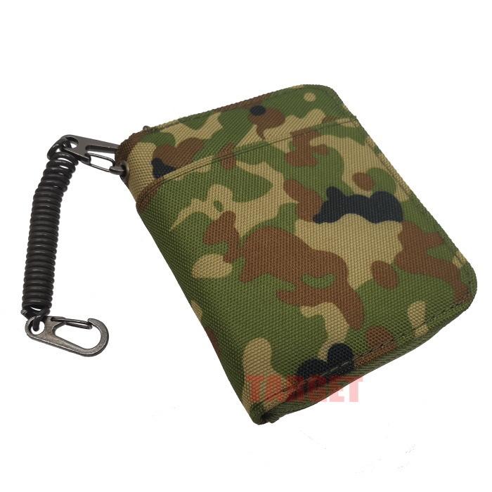 自衛隊 迷彩 二つ折り財布 ファスナータイプ （陸上自衛隊 陸自 航空