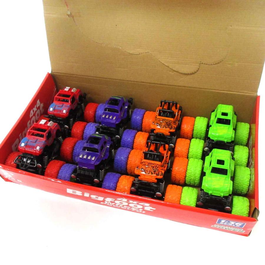 フリクション ミニカー 4WD モンスターZAP 4色×2個セット 8個入りBOX