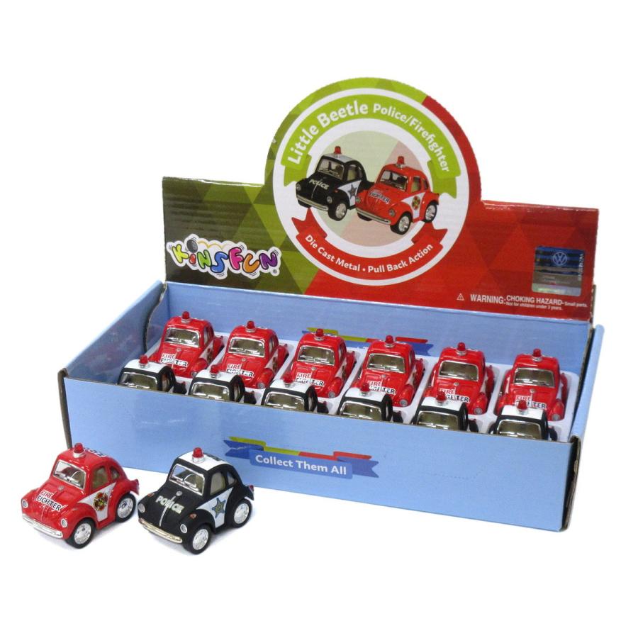KiNSFUN プルバックミニカー フォルクスワーゲン 2インチ リトル